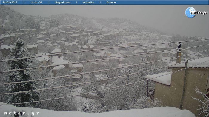 Κατάλευκα τα Μαγούλιανα στη Γορτυνία! (live κάμερα)