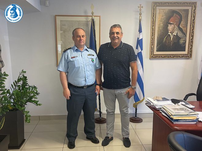 Mε τον νέο Αστυνομικό Διευθυντή συναντήθηκε ο Τζιούμης | Στο επίκεντρο η αύξηση της παραβατικότητας σε χωριά του Δήμου