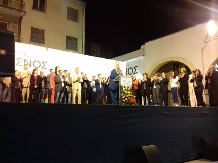 Η κεντρική προεκλογική ομιλία του Δημήτρη Βόσνου στην Τρίπολη (εικόνες - βίντεο)