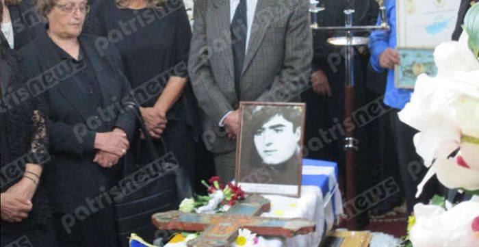 Ο ήρωας της Κύπρου Γιάννης Παπαδόπουλος κηδεύτηκε στο Λάνθι της Ηλείας (vd)