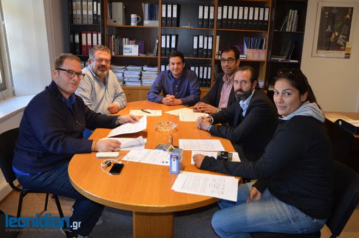 Υπογράφηκε η σύμβαση για τα δίκτυα του Βιολογικού Λεωνιδίου (εικόνες)
