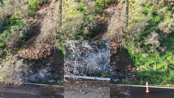 Κατολίσθηση στον δρόμο Άστρους – Λεωνιδίου