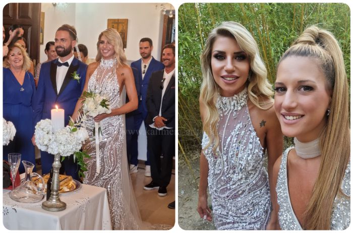 Στο γάμο του Ηλία Βρεττού και της Αναστασίας Δεληγιάννη η Γιούλη Γιαννοπούλου! (εικόνες)