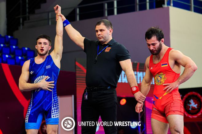 Χάλκινο μετάλλιο στο Ευρωπαϊκό πρωτάθλημα Πάλης U23 o Γορτύνιος Αρίωνας Κολιτσόπουλος (εικόνες)