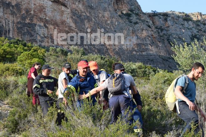 Ατύχημα με Ιταλό αναρριχητή στο Λεωνίδιο (εικόνες)