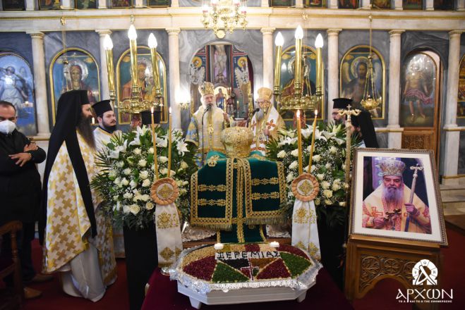 Τεσσαρακονθήμερο Μνημόσυνο του Μητροπολίτη Γόρτυνος στη Δημητσάνα