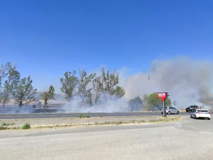Φωτιά λίγο έξω από την Τρίπολη - Οι πρώτες εικόνες