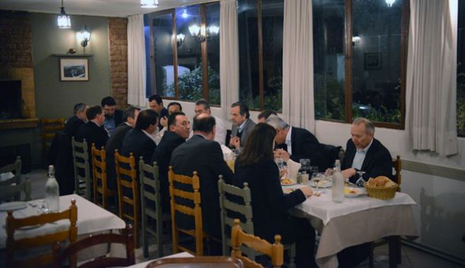 Δείπνο σε νέους βουλευτές από τον Σαμαρά – Εκεί ήταν και ο Βλάσης! (εικόνες)