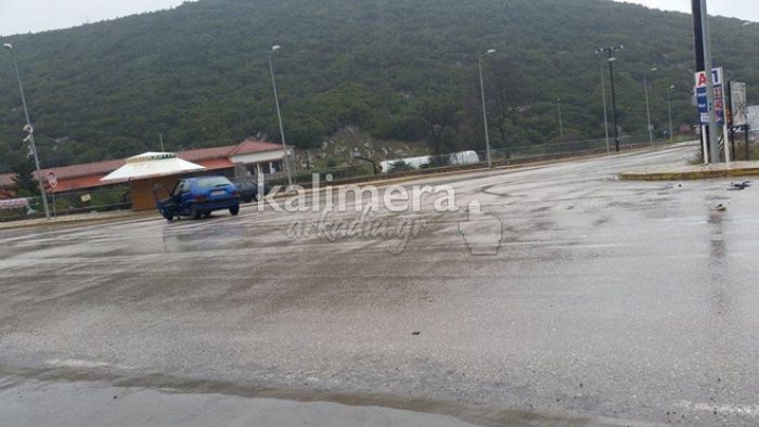 Τροχαίο ατύχημα στο ύψος του Κάψια (εικόνες)