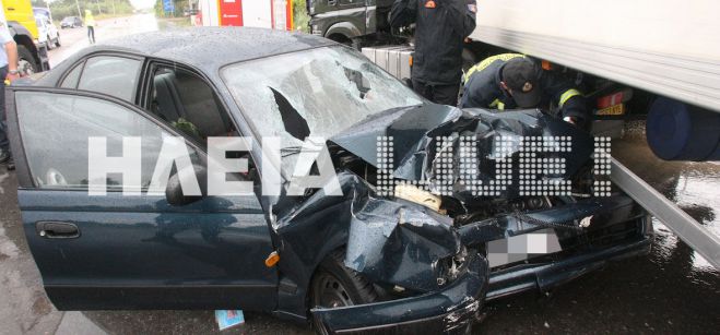Θανατηφόρο τροχαίο στην Πύργου - Τριπόλεως (vd)