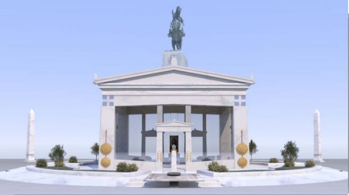 Επιβλητικό | Το μνημείο του Θεόδωρου Κολοκοτρώνη που προτείνει ο Δ. Ταλαγάνης | Η άσβεστη φλόγα, ο κυκλικός κήπος και ο στόχος για 250.000 επισκέπτες!