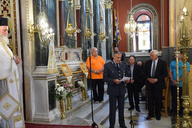 &Eta; &laquo;&Eta;&mu;έ&rho;&alpha; &tau;&iota;&mu;ή&sigmaf; &tau;&omega;&nu; &Alpha;&pi;&omicron;&sigma;&tau;&rho;ά&tau;&omega;&nu; &tau;&eta;&sigmaf; &Epsilon;&lambda;&lambda;&eta;&nu;&iota;&kappa;ή&sigmaf; &Alpha;&sigma;&tau;&upsilon;&nu;&omicron;&mu;ί&alpha;&sigmaf;&raquo; &gamma;&iota;&omicron;&rho;&tau;ά&sigma;&tau;&eta;&kappa;&epsilon; &sigma;&tau;&eta;&nu; &Tau;&rho;ί&pi;&omicron;&lambda;&eta;