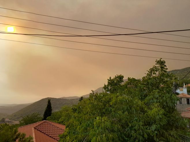 Καπνός και στάχτη στο χωριό Μάρκου Γορτυνίας
