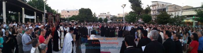 Η Μεγαλόπολη υποδέχτηκε τα Ιερά Λείψανα των Αγίων Νικολάου, Ραφαήλ και Ειρήνης (vd)