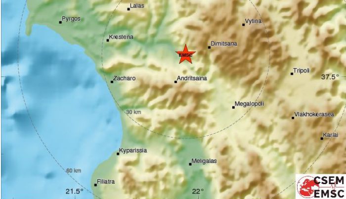 Σεισμός τα ξημερώματα κοντά στη Δημητσάνα!