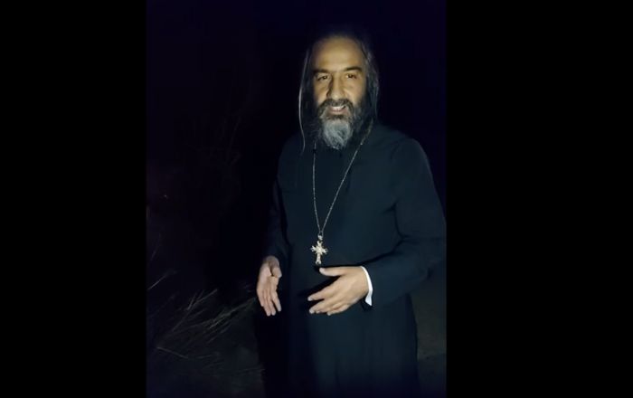 Κοντά στους πυρόπληκτους της Γορτυνίας ο Αρχιμανδρίτης Ιάκωβος (vd)