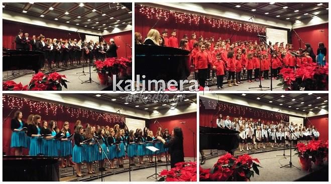 Πρωτοχρονιάτικα «μουσικά» δώρα μοίρασε η Χορωδία Τρίπολης! (vd)