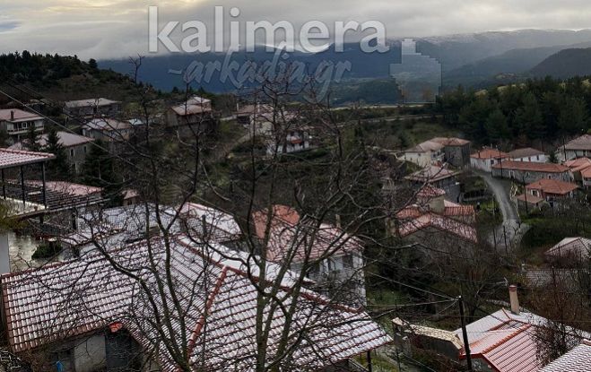 Χιονισμένη &quot;καλημέρα&quot; από τα Μαγούλιανα Γορτυνίας! (εικόνες)