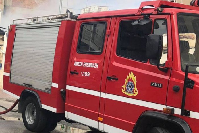 &Mu;&epsilon;&gamma;ά&lambda;&eta; &pi;&upsilon;&rho;&kappa;&alpha;&gamma;&iota;ά &sigma;&epsilon; &mu;&eta;&chi;&alpha;&nu;&omicron;&upsilon;&rho;&gamma;&epsilon;ί&omicron; &sigma;&tau;&omicron; &Zeta;&epsilon;&upsilon;&gamma;&omicron;&lambda;&alpha;&tau;&iota;ό