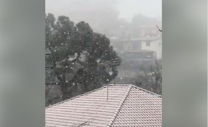 Δυνατή χιονόπτωση στην όμορφη Βυτίνα! (vd)