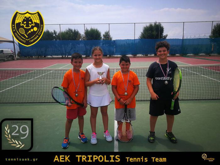 AEK Τένις | Τα αδέρφια Μπαρουξή στην 2η &amp; 3η θέση σε ημερίδα που διοργάνωσε ο ΟΑ Καλαμάτας