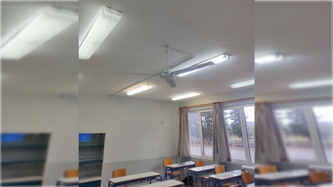 ΓΕΛ Τεγέας | Ευχαριστίες για την εγκατάσταση ανεμιστήρων οροφής