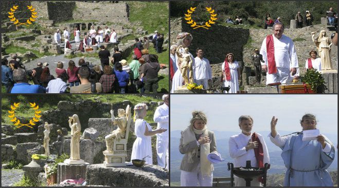 Σπάνιες εικόνες - Δείτε βίντεο με τελετή Δωδεκαθεϊστών στη Γορτυνία!