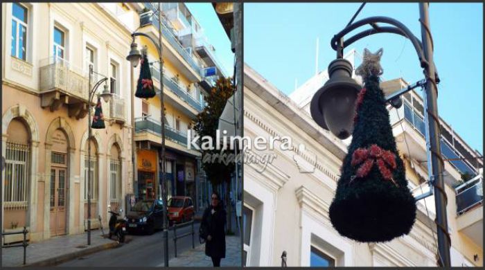 Η Τρίπολη «φορά» τα πρώτα στολίδια της για τα Χριστούγεννα (εικόνες)