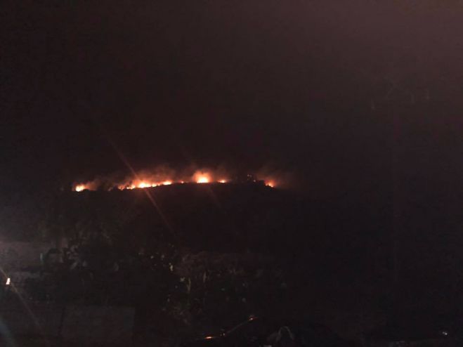 Φωτιά στην περιοχή Κελεφά της Λακωνίας (εικόνες)