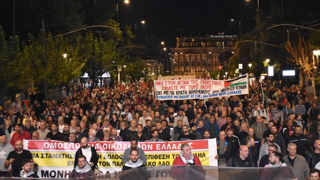 &Mu;&epsilon;&gamma;ά&lambda;&eta; &pi;&omicron;&rho;&epsilon;ί&alpha; &alpha;&lambda;&lambda;&eta;&lambda;&epsilon;&gamma;&gamma;ύ&eta;&sigmaf; &sigma;&tau;&eta;&nu; &Alpha;&theta;ή&nu;&alpha; &gamma;&iota;&alpha; &tau;&omicron;&nu; &lambda;&alpha;ό &tau;&eta;&sigmaf; &Pi;&alpha;&lambda;&alpha;&iota;&sigma;&tau;ί&nu;&eta;&sigmaf;
