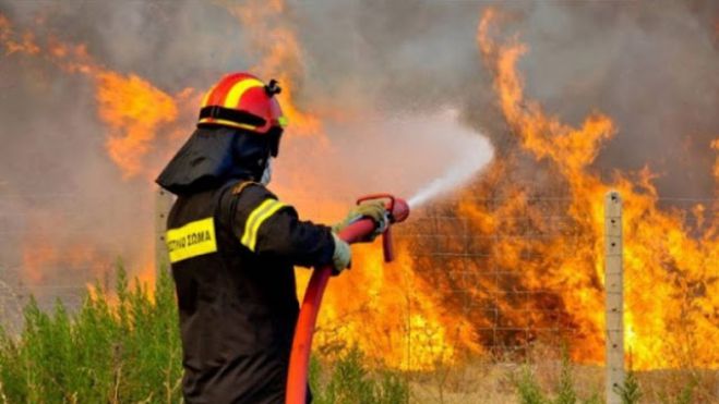 Σε εξέλιξη φωτιά κοντά στο Πλατανάκι Κυνουρίας
