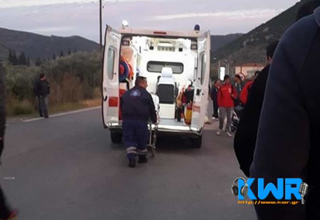 Κυνουρία - Τροχαίο ατύχημα στο γήπεδο του Αγίου Ανδρέα