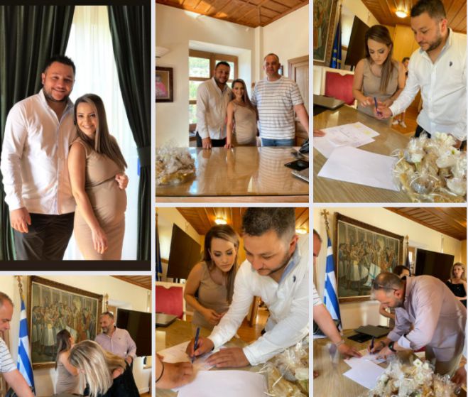 Η Μαρία και ο Πέτρος παντρευτήκαν στην Δημητσάνα - Το νεαρό ζευγάρι από τη Γορτυνία περιμένουν το πρώτο τους παιδί (εικόνες)