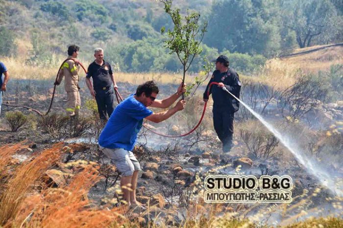 Μεγάλη φωτιά στην Αργολίδα (εικόνες)