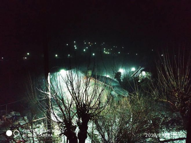 Χιόνι και πάγος στο Δυρράχι (εικόνες)