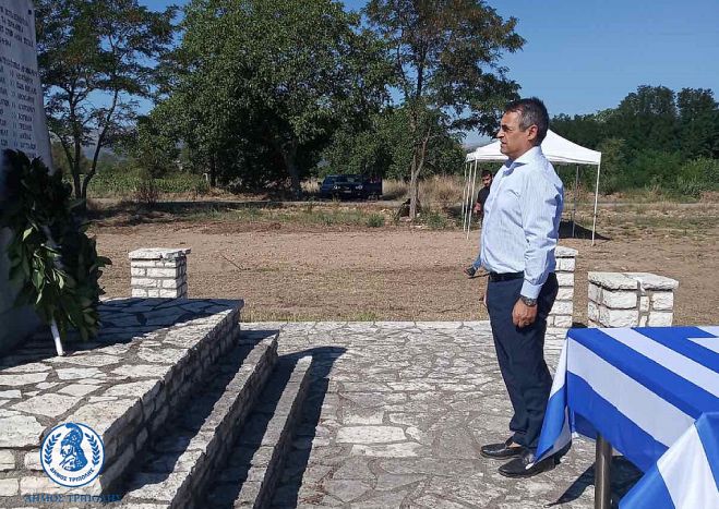 Ο Δήμαρχος Τρίπολης στην εκδήλωση τιμής και μνήμης των εκτελεσθέντων Ελλήνων Αγωνιστών στα Αλώνια της Αλέας