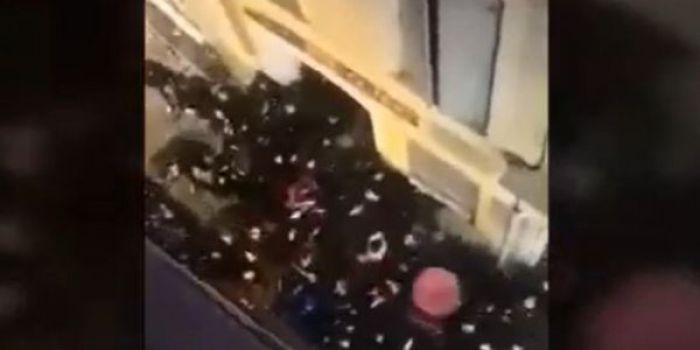 Ραντεβού θανάτου και άγρια συμπλοκή χούλιγκαν της Νιμ και της Μετς! (vd)