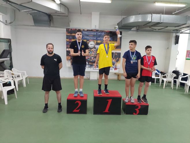 Έ&nu;&alpha; &chi;&rho;&upsilon;&sigma;ό &kappa;&alpha;&iota; έ&nu;&alpha; &chi;ά&lambda;&kappa;&iota;&nu;&omicron; &gamma;&iota;&alpha; &tau;&omicron;&upsilon;&sigmaf; &alpha;&theta;&lambda;&eta;&tau;έ&sigmaf; &pi;&iota;&nu;&gamma;&kappa; &pi;ό&nu;&gamma;&kappa; &tau;&eta;&sigmaf; &Alpha;&Epsilon;&Kappa; &Tau;&rho;ί&pi;&omicron;&lambda;&eta;&sigmaf;