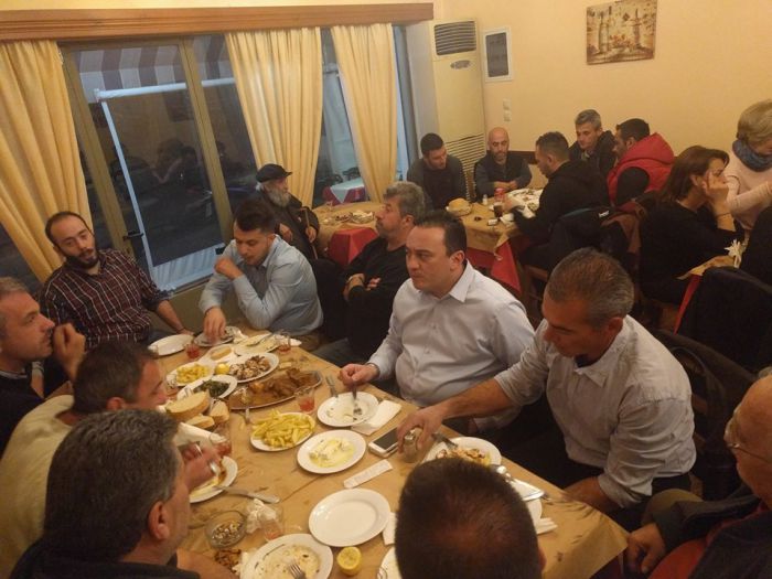 Γεύμα από τον Α.Ο. Ερμής στο βουλευτή Αρκαδίας Κώστα Βλάση (εικόνες)