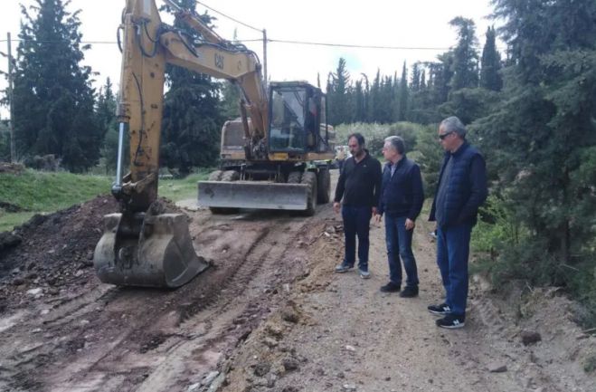 Έργα στους παράδρομους της εθνικής οδού Τρίπολης – Καλαμάτας (εικόνες)