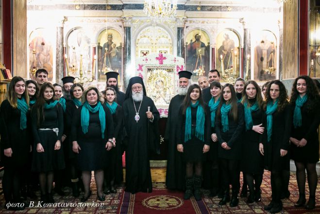 &Delta;&epsilon;ύ&tau;&epsilon;&rho;&eta; &Alpha;&kappa;&omicron;&lambda;&omicron;&upsilon;&theta;ί&alpha; &tau;&omega;&nu; &Chi;&alpha;&iota;&rho;&epsilon;&tau;&iota;&sigma;&mu;ώ&nu; &tau;&eta;&sigmaf; &Theta;&epsilon;&omicron;&tau;ό&kappa;&omicron;&upsilon; &sigma;&tau;&omicron;&nu; &Mu;&eta;&tau;&rho;&omicron;&pi;&omicron;&lambda;&iota;&tau;&iota;&kappa;ό &Nu;&alpha;ό &tau;&eta;&sigmaf; &Tau;&rho;ί&pi;&omicron;&lambda;&eta;&sigmaf;