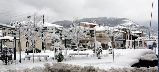 Στο Νευροκόπι όλα είναι ... λευκά από το χιόνι - Δείτε βίντεο!