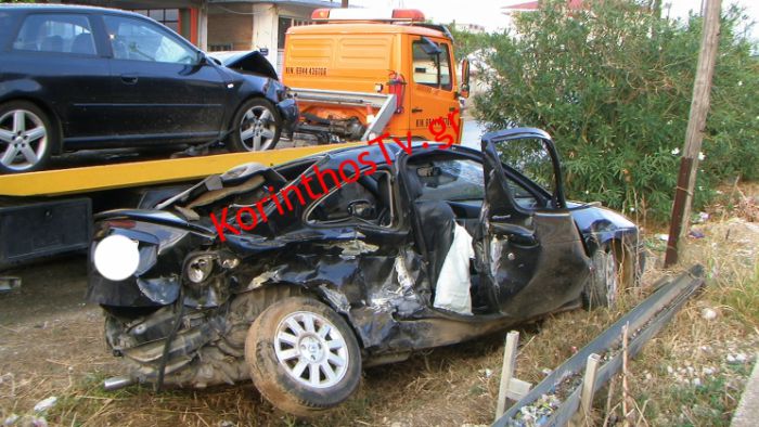 Σοβαρό τροχαίο με τρεις τραυματίες, στην Κορίνθου - Πατρών (vd)