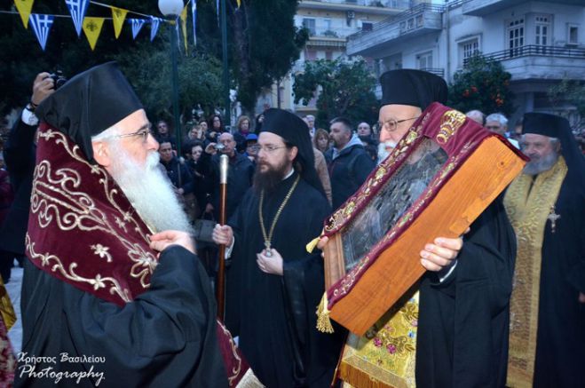 Ο Βόλος υποδέχθηκε την Παναγία Μαλεβή (εικόνες)