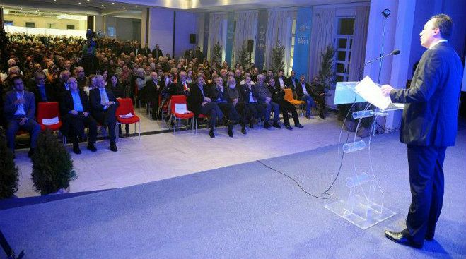 Μεγαλειώδης συγκέντρωση Κώστα Βλάση στο Πνευματικό Κέντρο (εικόνες - βίντεο)