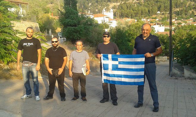 Κλιμάκιο της Χρυσής Αυγής επισκέφθηκε τη Νεστάνη