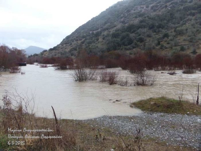 Πολύ νερό έριξε σήμερα στη Γορτυνία! (εικόνες)
