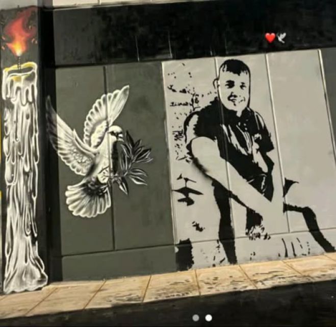Γκράφιτι σε σχολείο των Άνω Λιοσίων για τον αδικοχαμένο 15χρονο Νικόλη Τσεβά από την Ζάτουνα