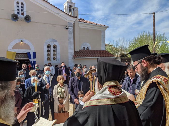 &Eta; &mu;&nu;ή&mu;&eta; &tau;&omicron;&upsilon; &Alpha;&gamma;ί&omicron;&upsilon; &Mu;ά&rho;&kappa;&omicron;&upsilon; &sigma;&tau;&omicron; &Pi;έ&lambda;&alpha;&gamma;&omicron;&sigmaf; (&epsilon;&iota;&kappa;ό&nu;&epsilon;&sigmaf;)