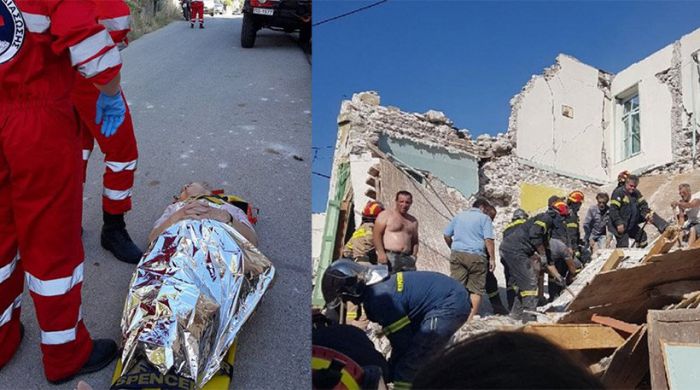 Σεισμός - Λέσβος: Νεκρή ανασύρθηκε μια 45χρονη γυναίκα (vd)